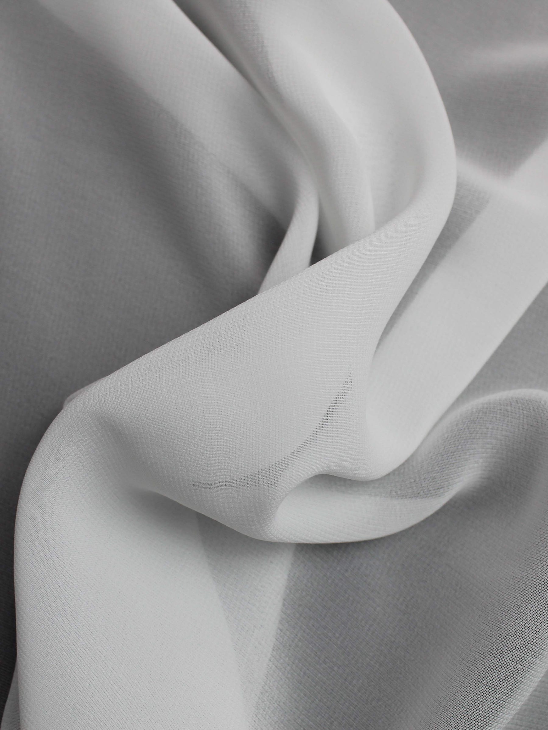 Weißer Chiffon in Baumwolloptik - PB2001