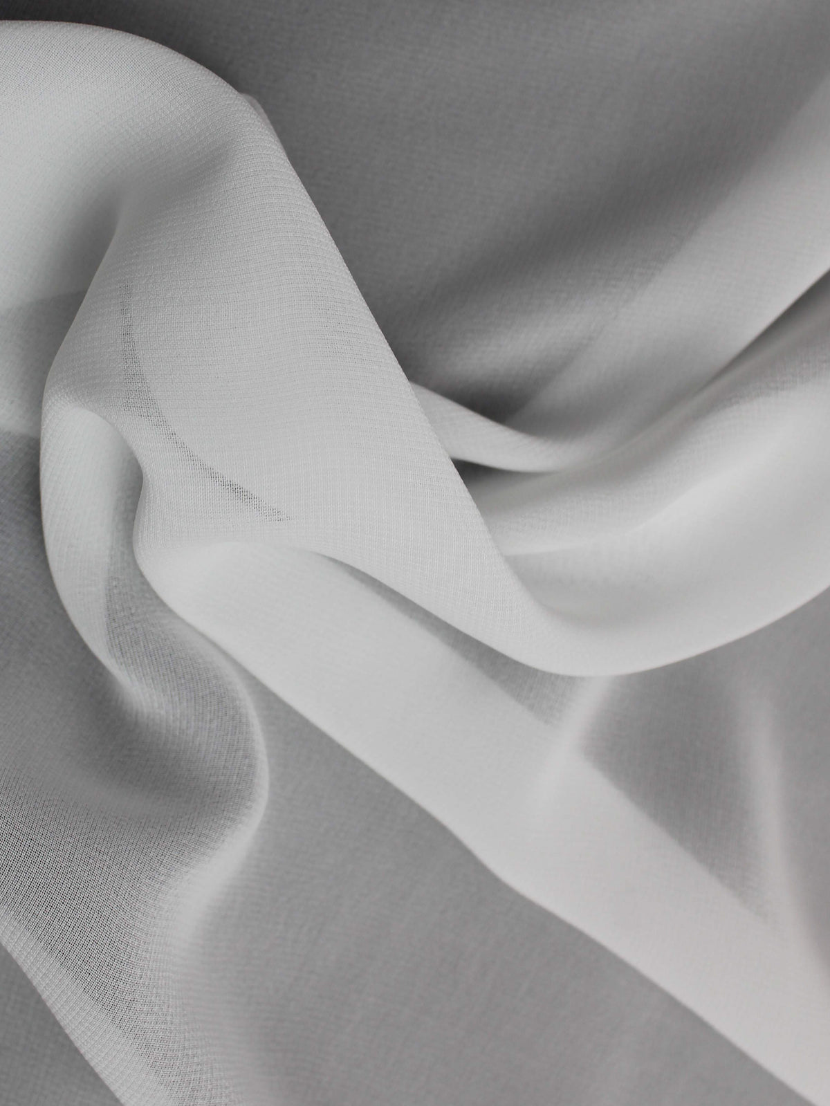 Weißer Chiffon in Baumwolloptik - PB2001