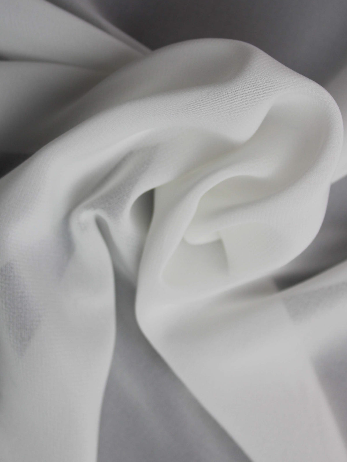 Elfenbeinfarbener Chiffon in Baumwolloptik - PB2001