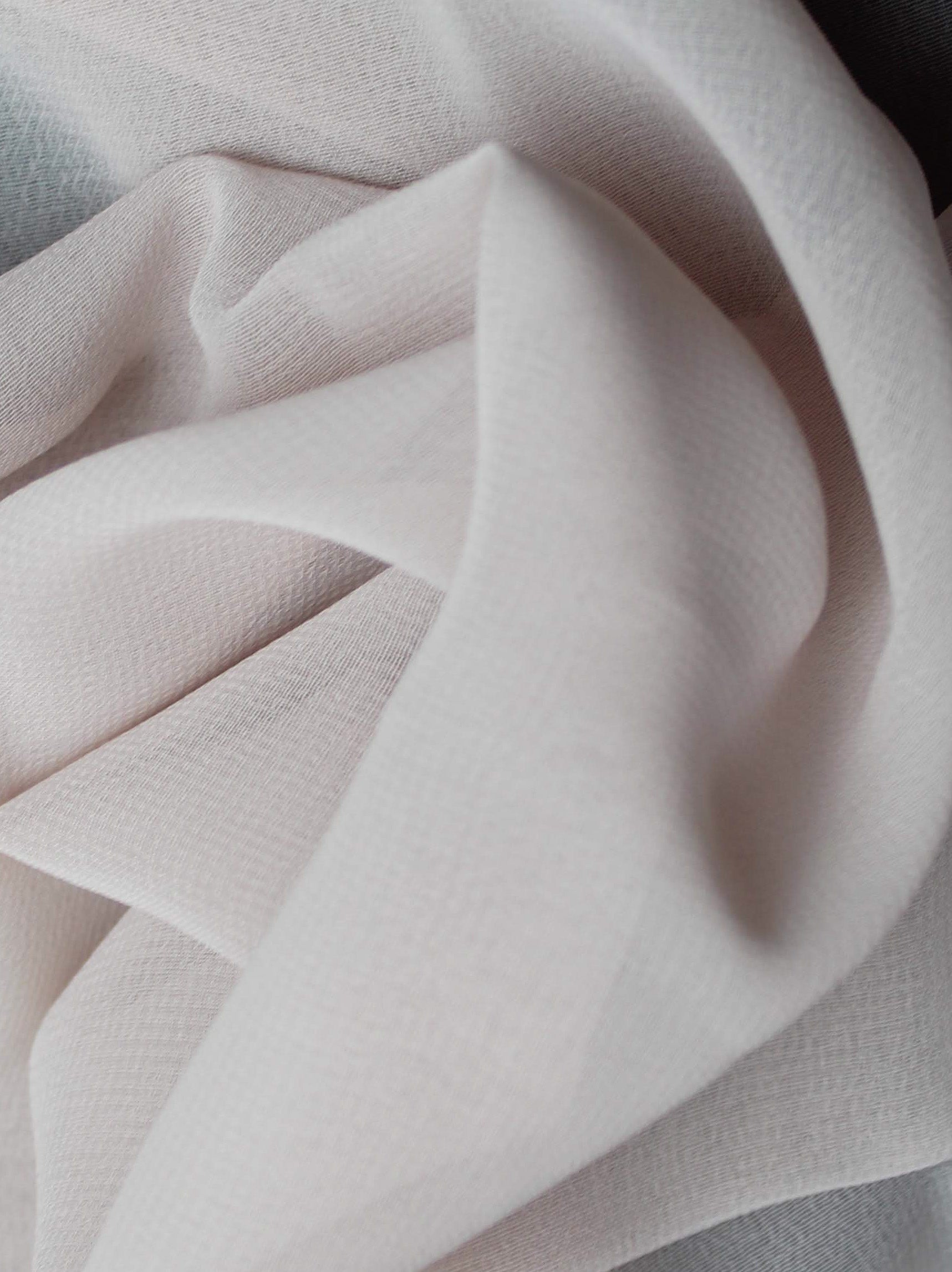 Recycelter Georgette in Dunkelrosa - PB2004