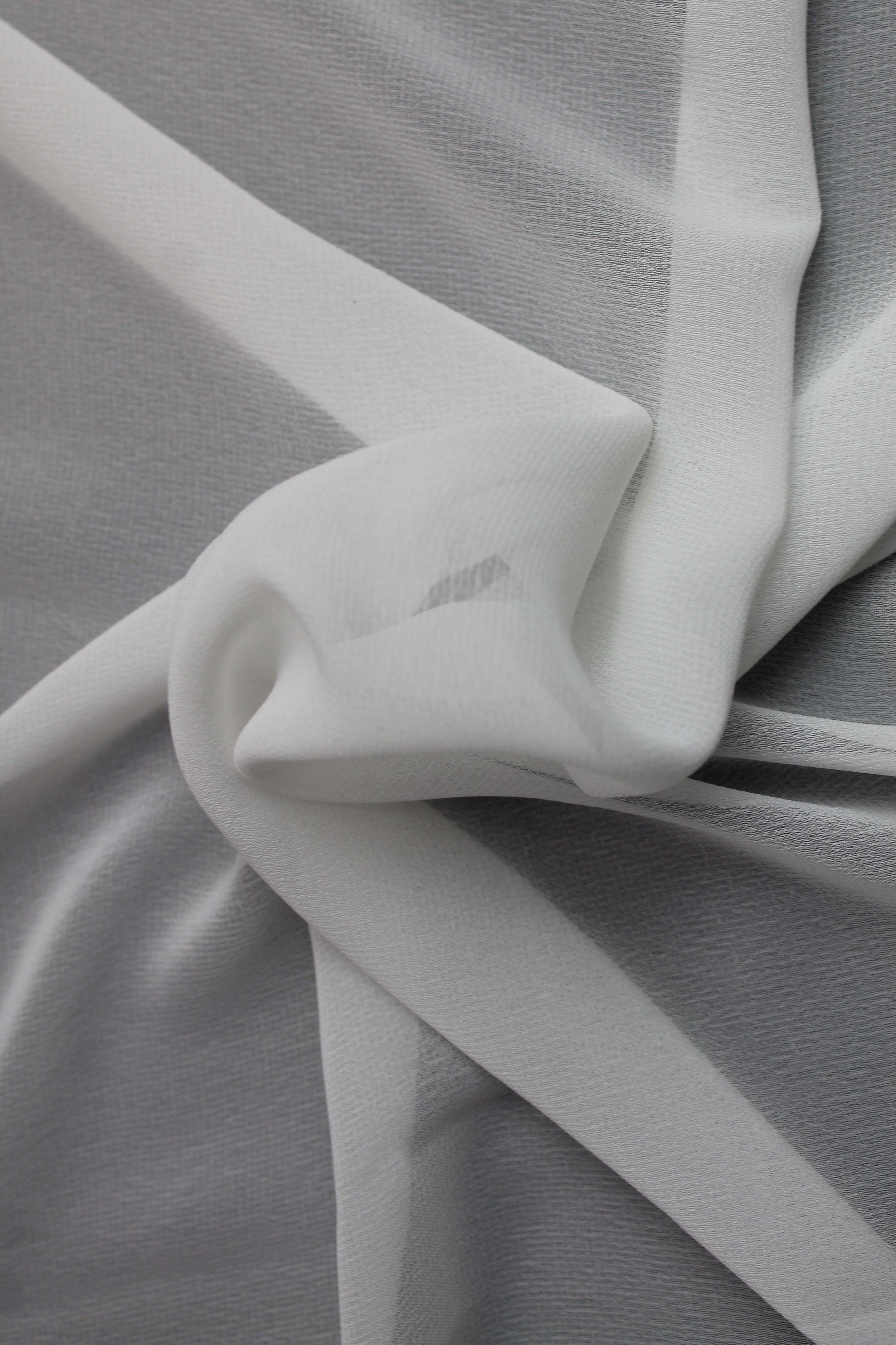 Elfenbeinfarbenes Recycling-Georgette - PB2004