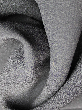 Schwarzer Polyester-Stretch-Crêpe - PB4001