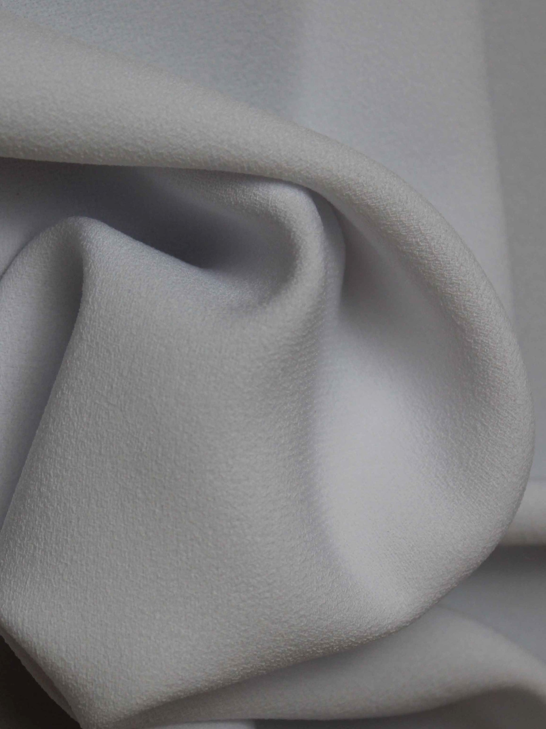 Weißer Polyester-Stretch-Crêpe - PB4001