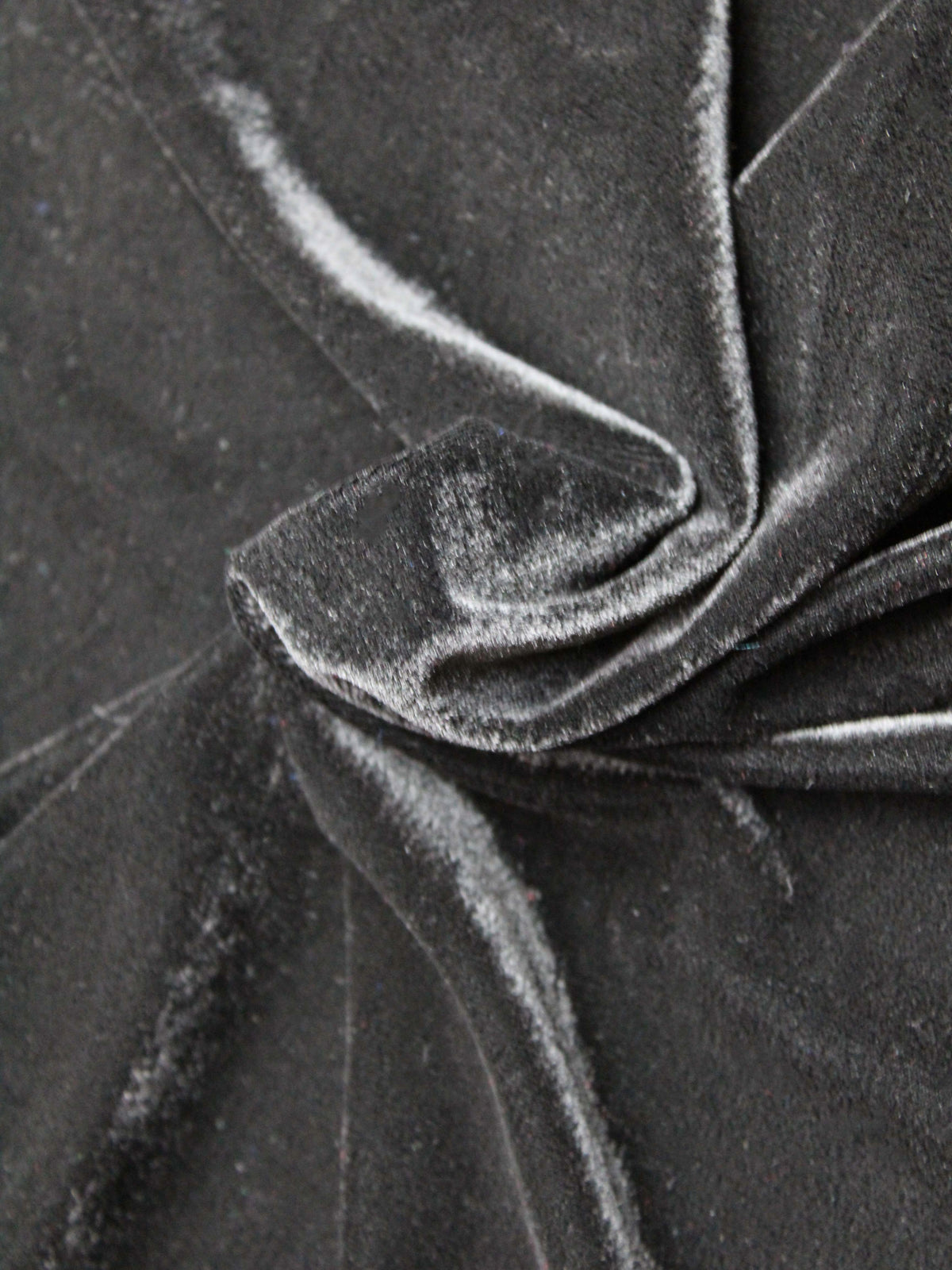Schwarzer Stretch-Velours – PB5002