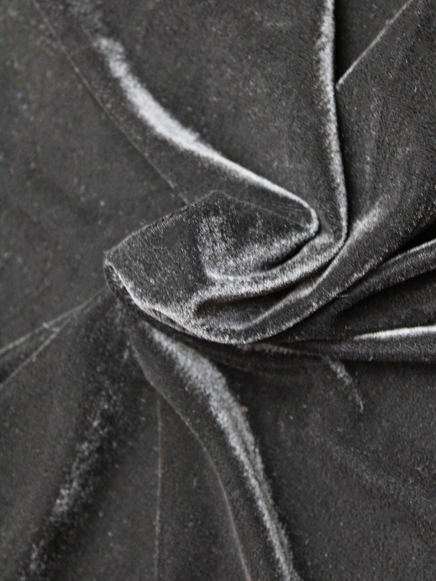 Schwarzer Stretch-Velours – PB5002