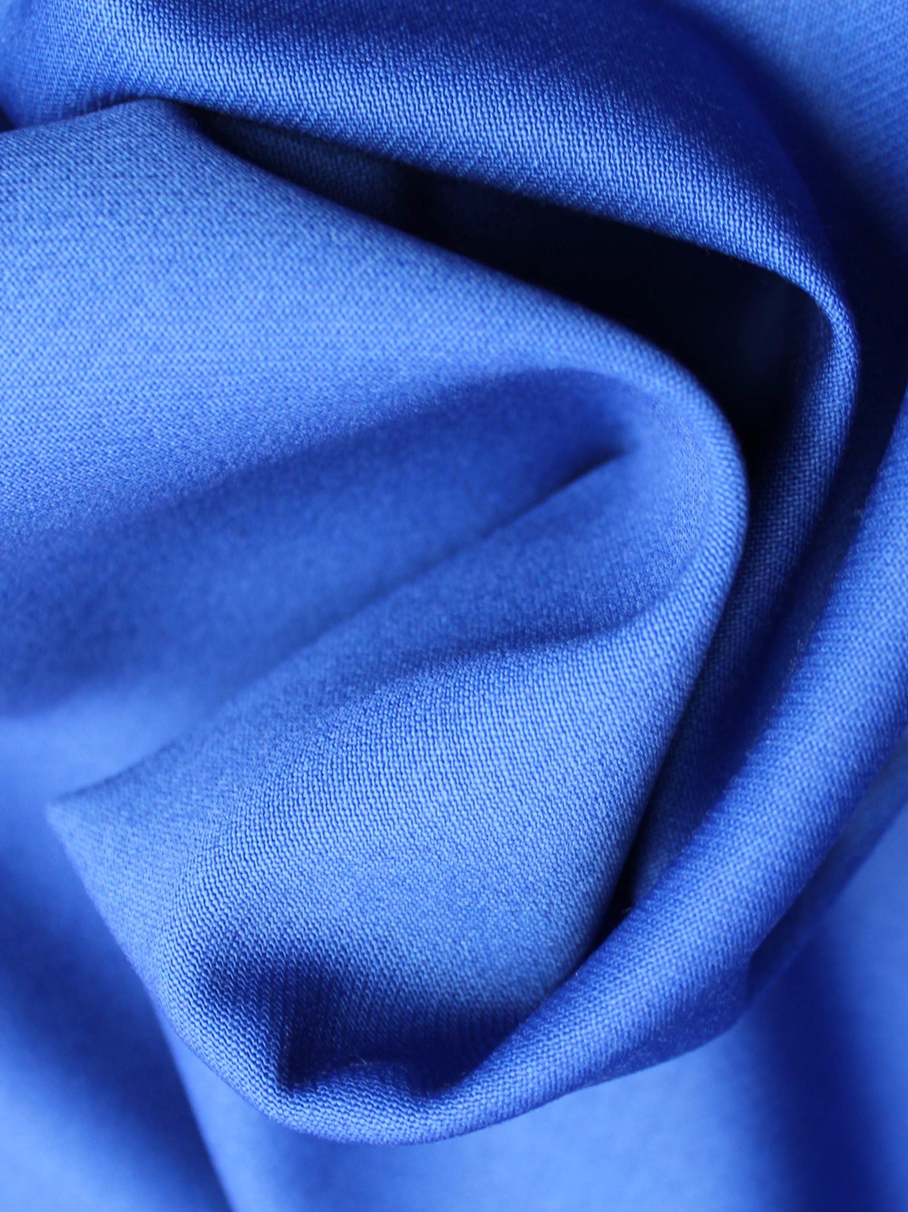 Königsblauer elastischer italienischer Wollkrepp - PH4002