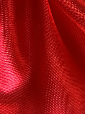 Roter Polyestersatin – Ascot