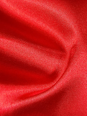 Roter Polyester-Stretch-Satin – Empathy