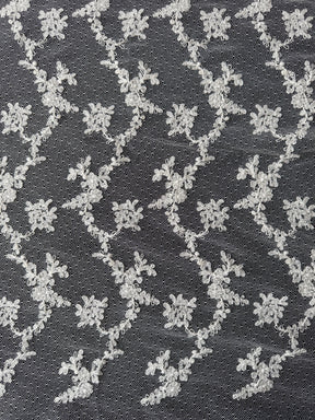 Elfenbeinfarbene französische Stickspitze - Remington