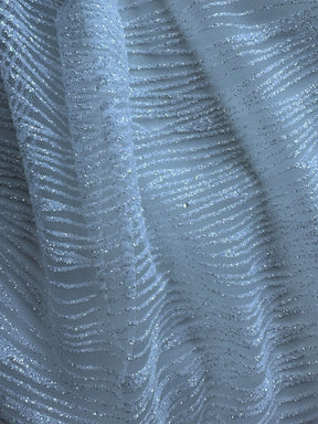 Elfenbeinfarbener Glitzertüll – Ripple