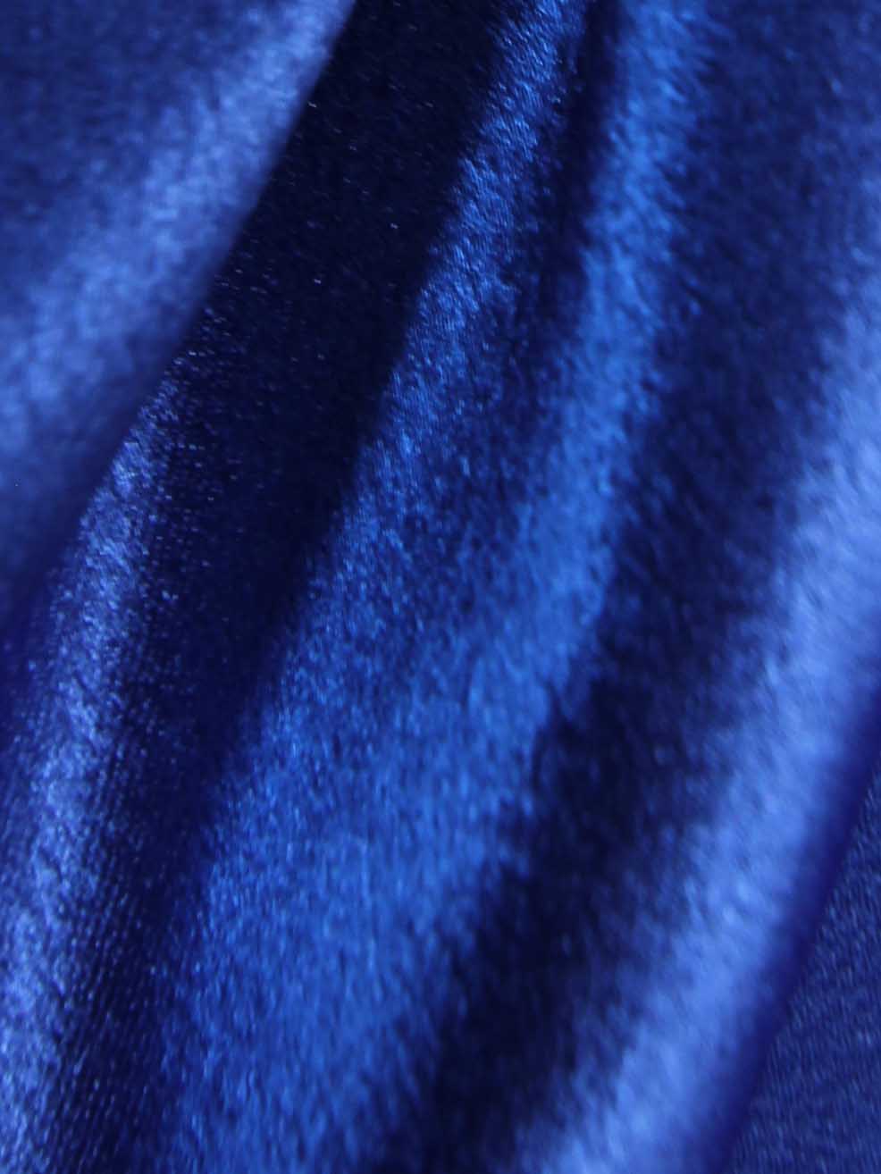 Königsblauer Polyester-Krepp-Rückensatin – Desire