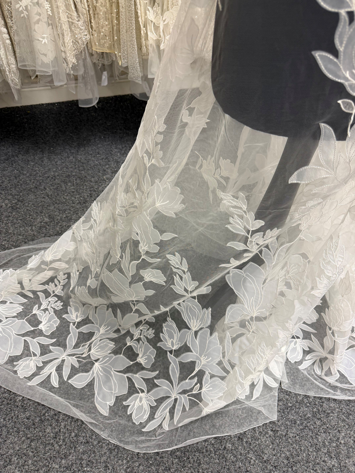 Ivory Embroidered Lace - Santana