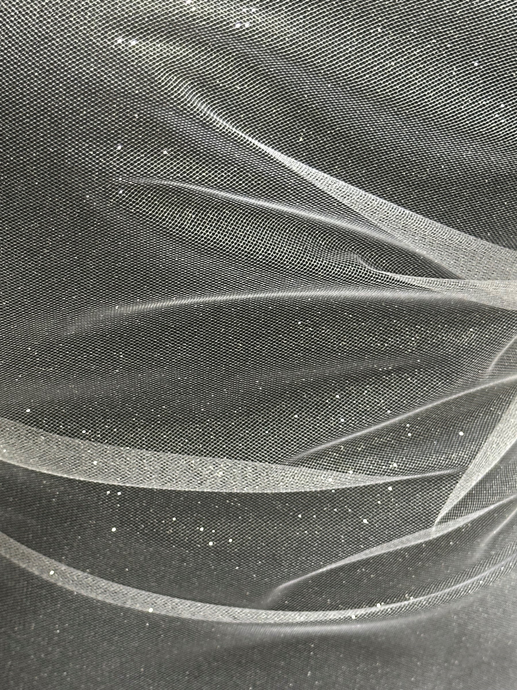 Weißer Glitzer-Tüll - Scalaway