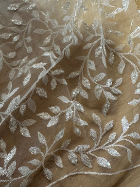 Ivory Glitter Lace - Simeon