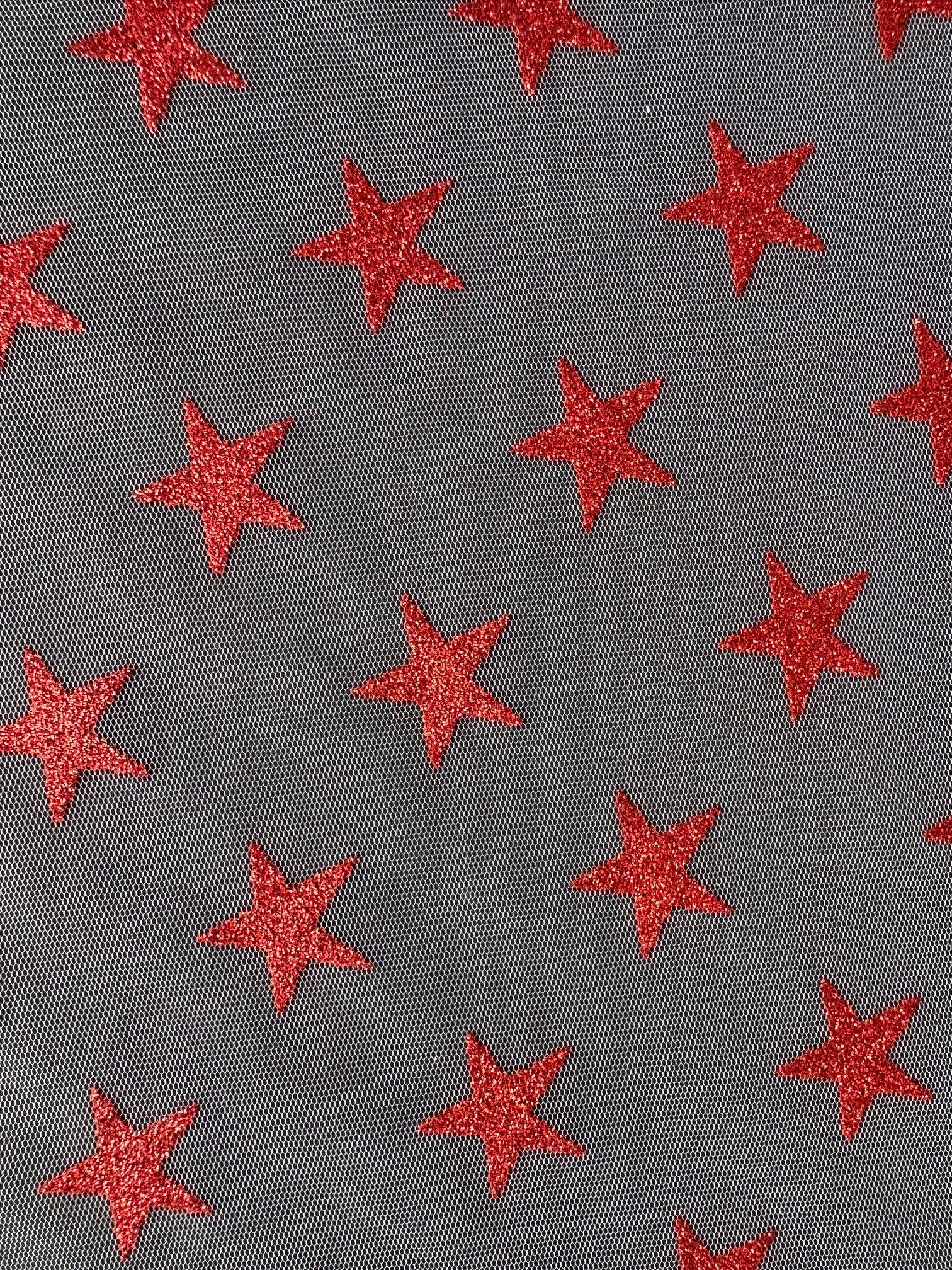 Roter Sterntüll - Pailletten