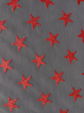 Roter Sterntüll - Pailletten