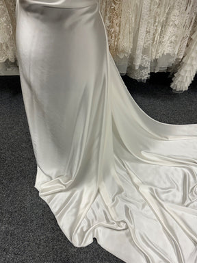 Elfenbeinfarbener Seidensatin - St. Tropez