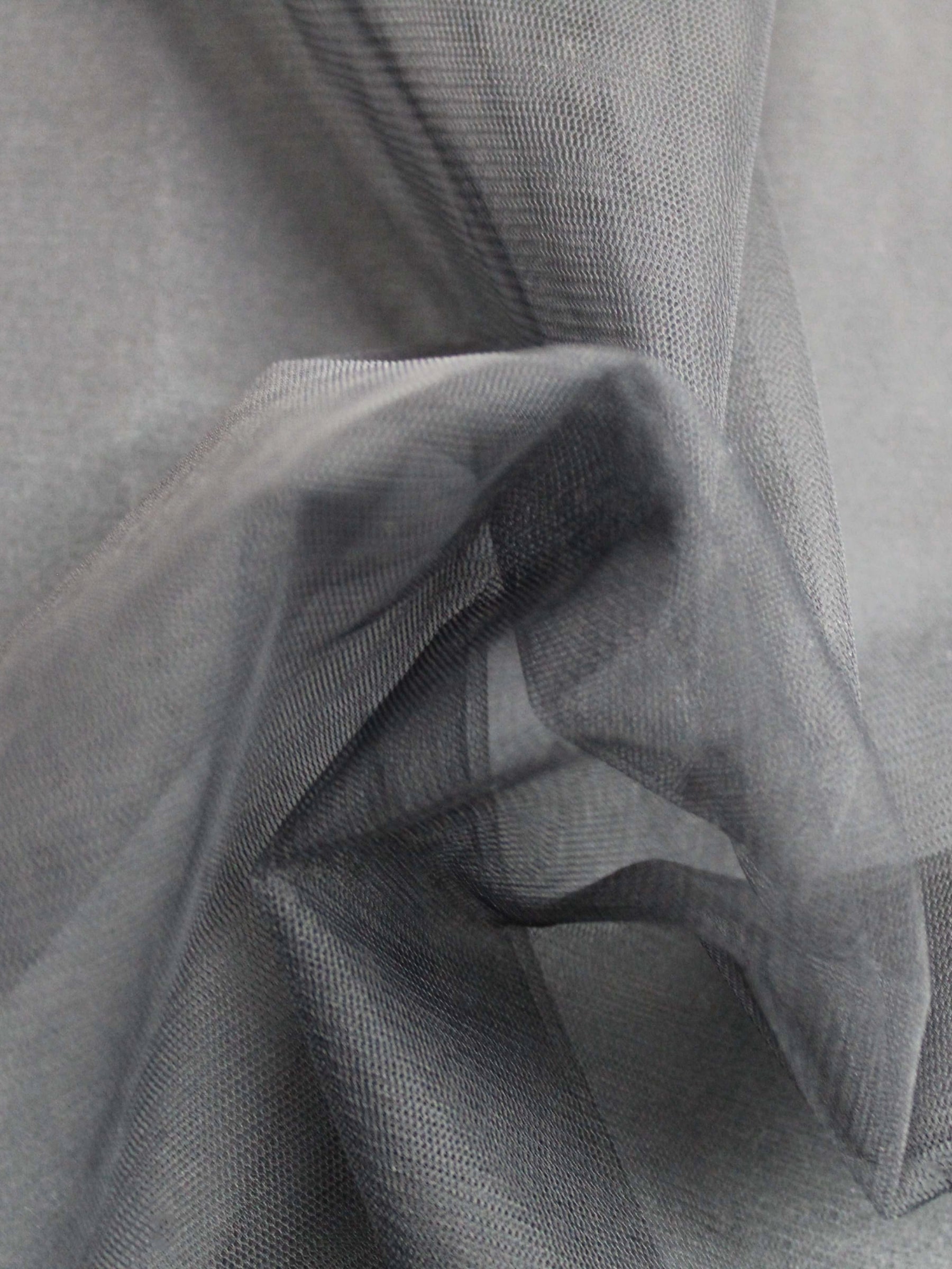 Schwarzer Stretch-Tüll - TU0003