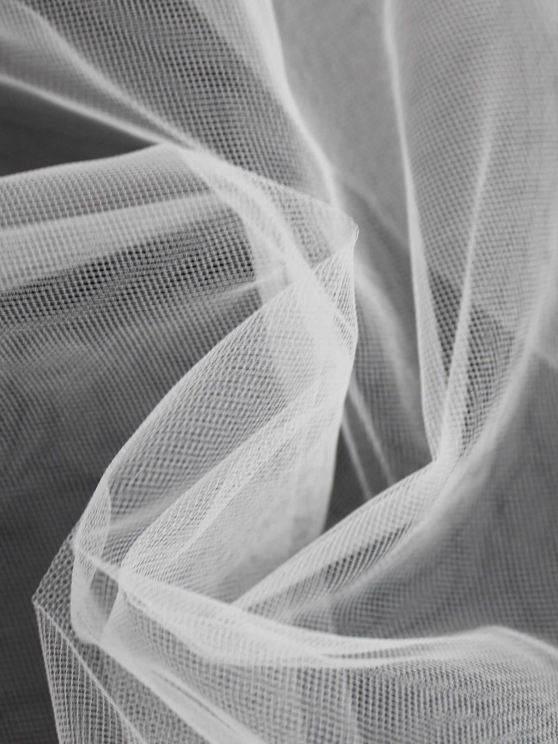 S Elfenbeinfarbener Brauttüll für Schleier – TU0021