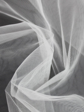 S Elfenbeinfarbener Brauttüll für Schleier – TU0021