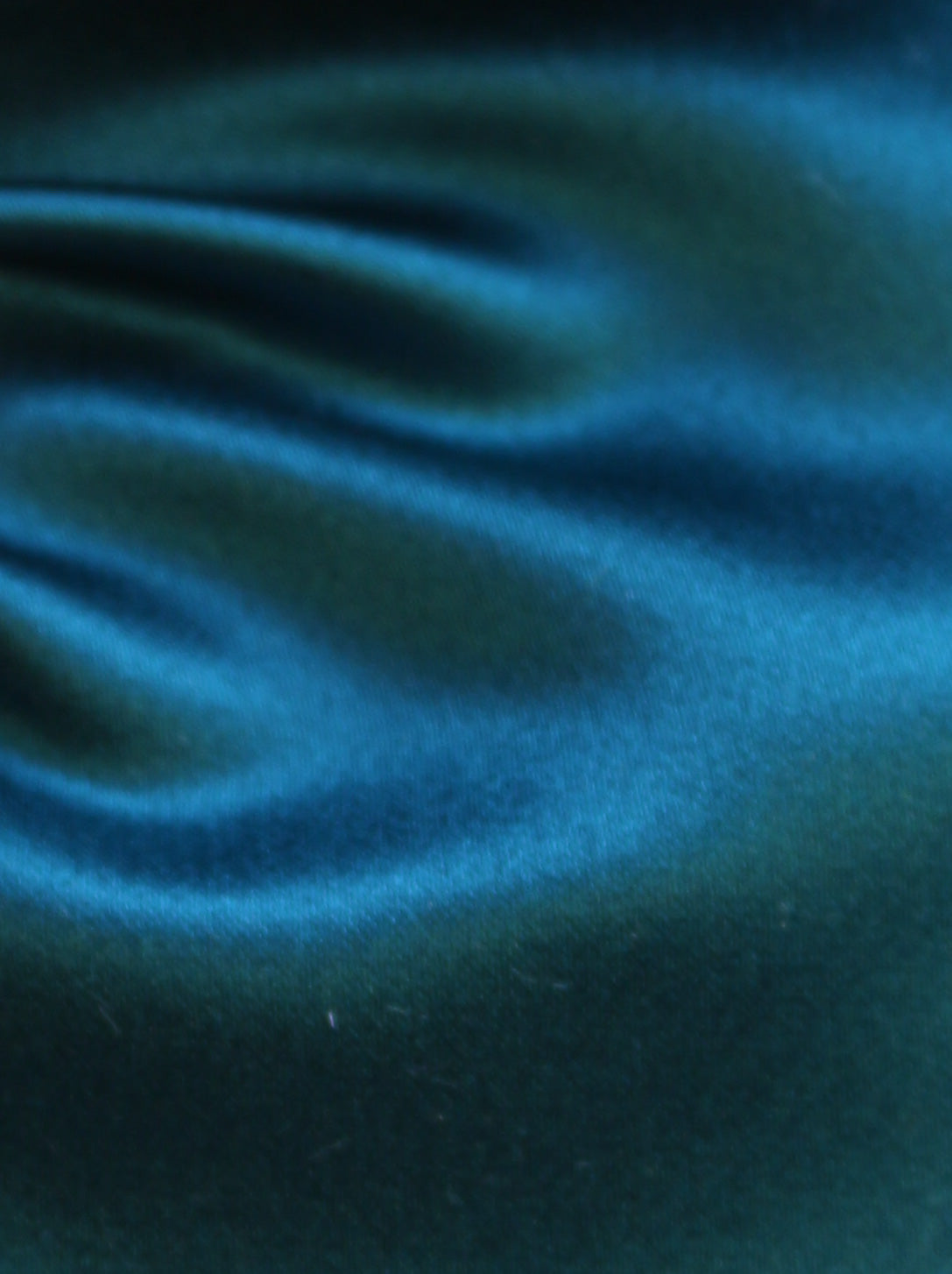 Blaugrüner Polyester-Satin - Contessa