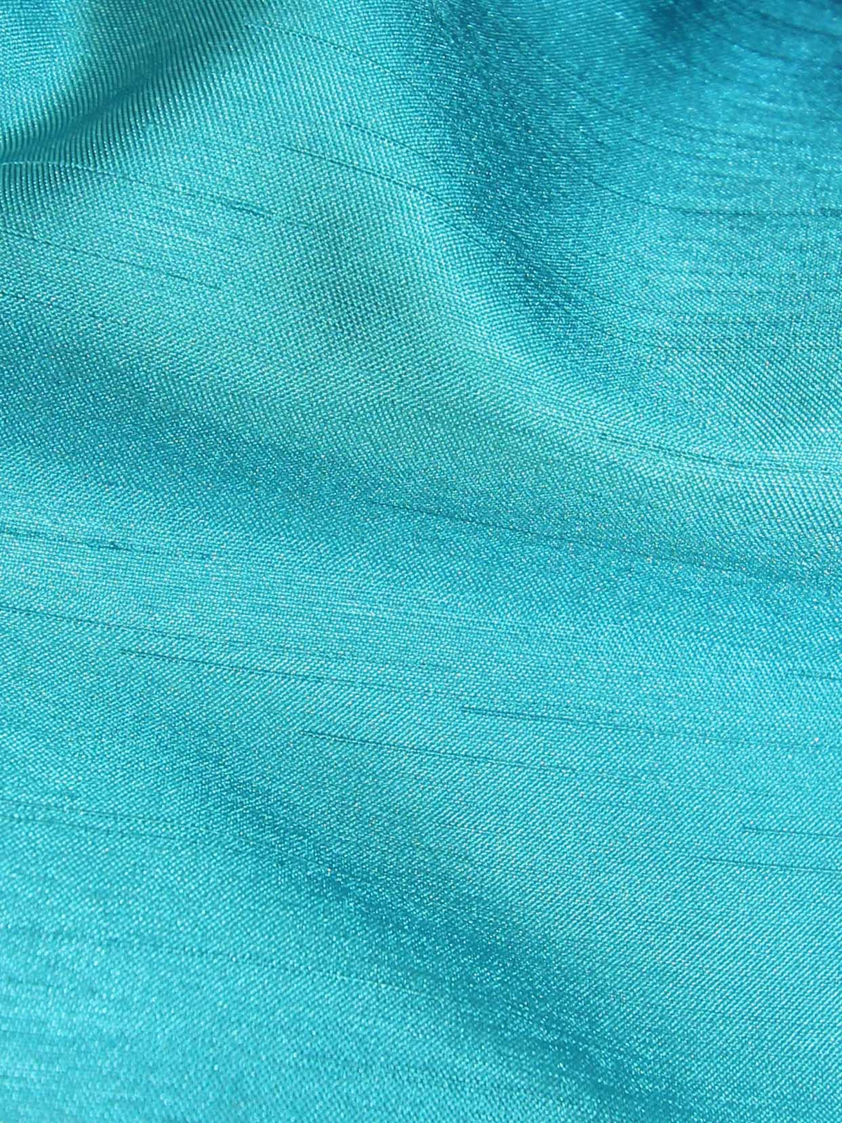Türkises Dupion mit Polyester-Satin-Rückseite – Klarheit