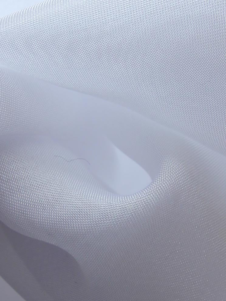 Weißer Polyester-Chiffon – Ehrlichkeit