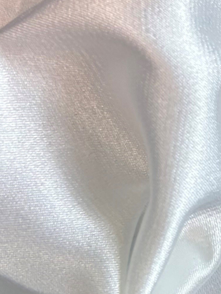 Weißer Poly-Stretch-Satin - Zeremonie