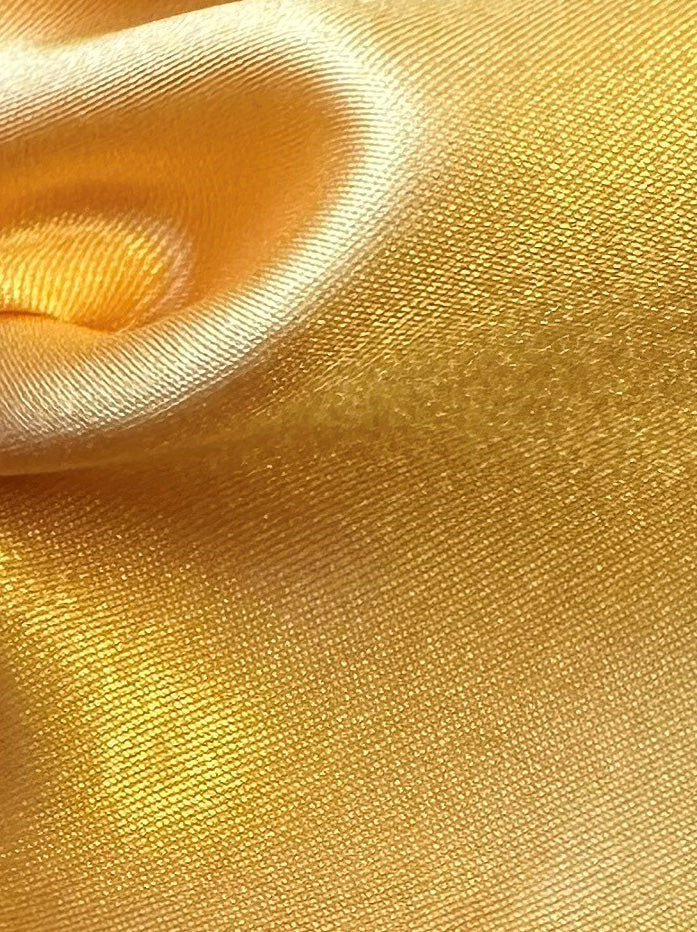 Yellow Polyester Satin - Family