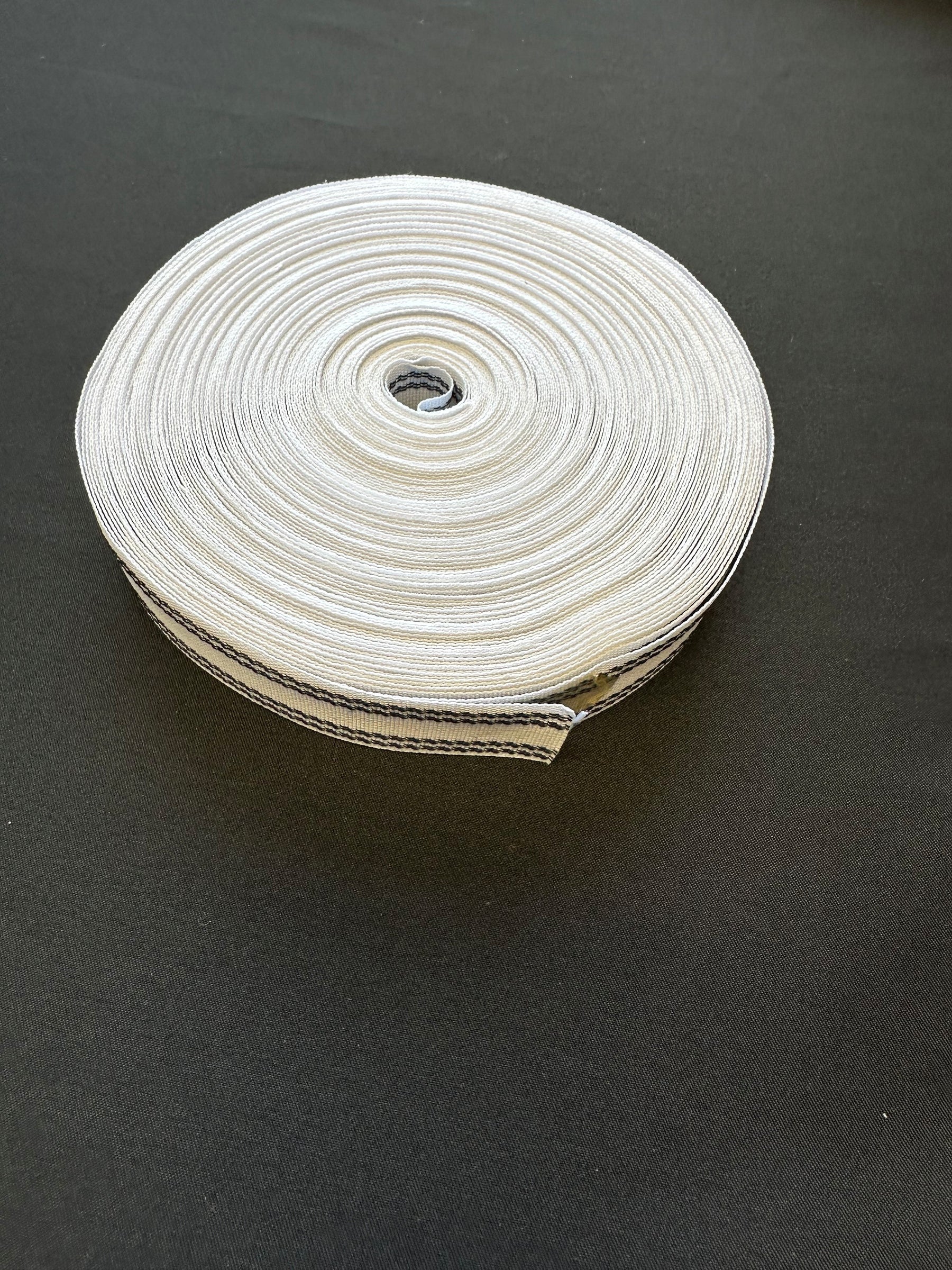 Weiß 25 mm gerade Petersham - A14