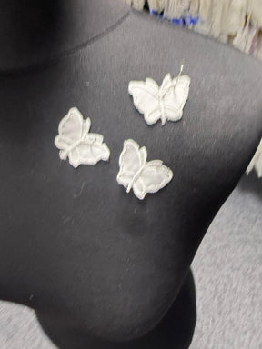 Pale Ivory Butterfly Applique - M4