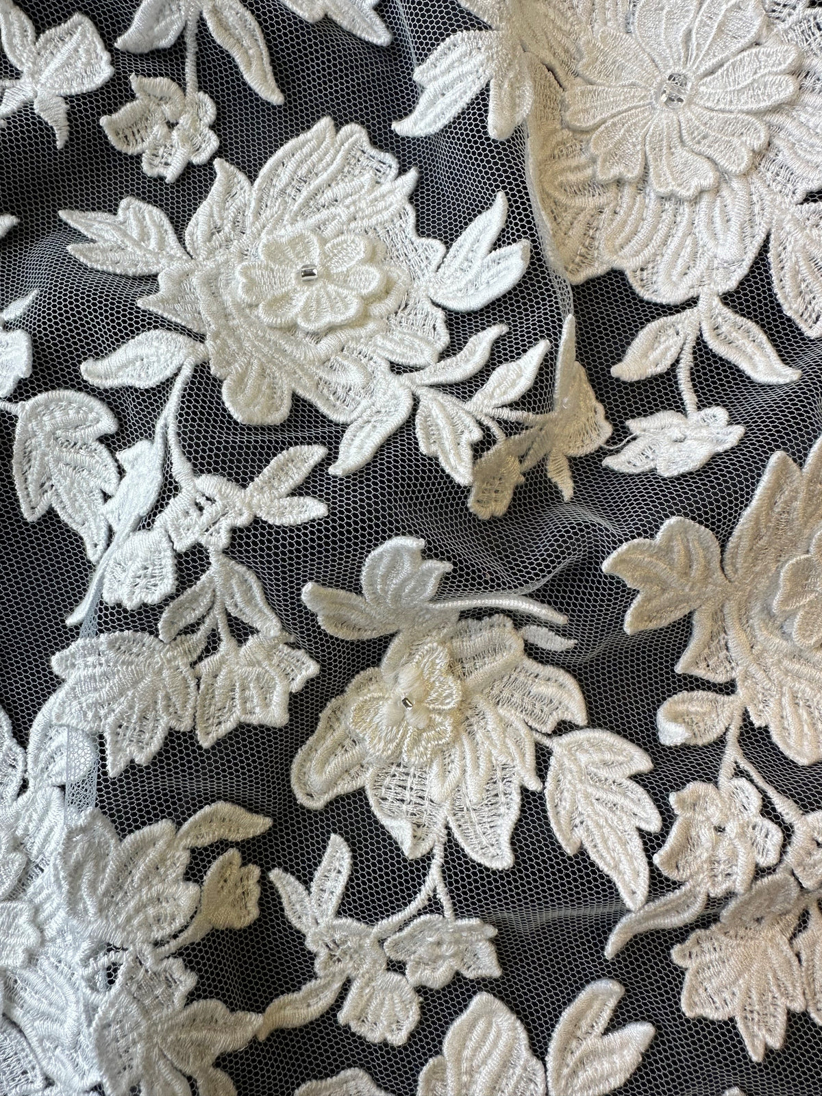 Ivory Embroidered Lace - Fonda