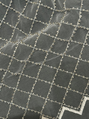 Elfenbeinfarbene Perlen-Gitterspitze - Penelope (CF)