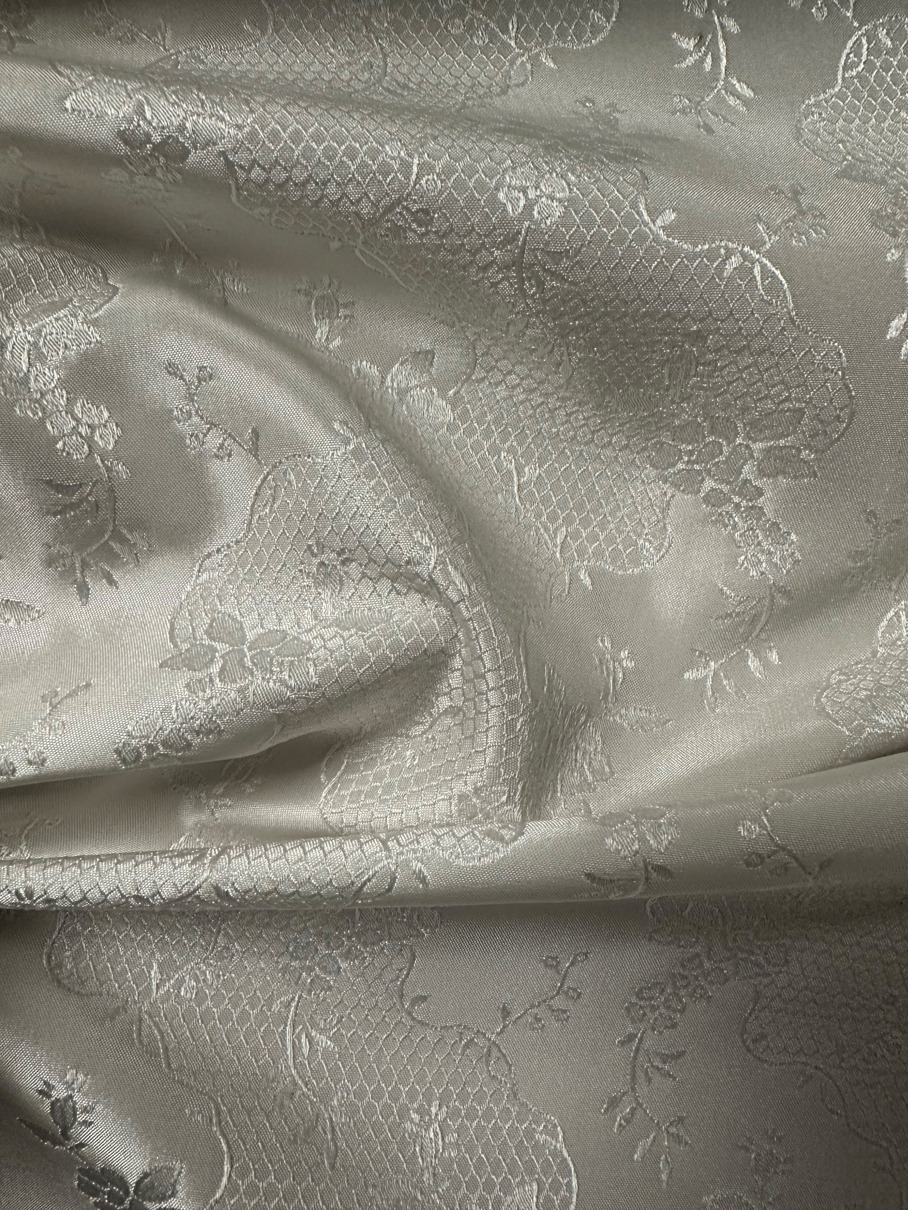 Elfenbeinfarbener Jacquardstoff – Antwerpen