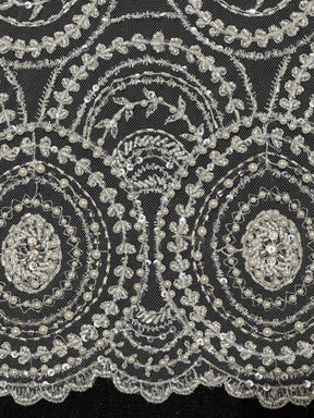 Elfenbeinfarbene Perlenspitze - Charlotte (CF)