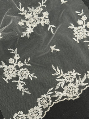 Elfenbeinfarbene Paillettenspitze - Roxanne (CF)