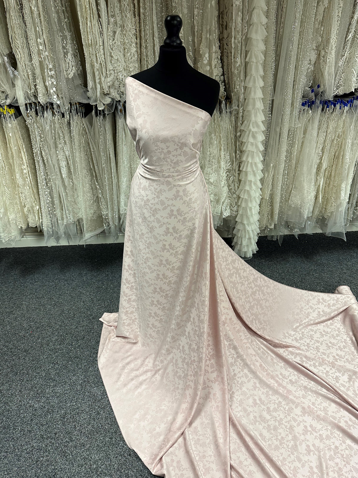 Rosa Jacquard-Brokat - Rogo