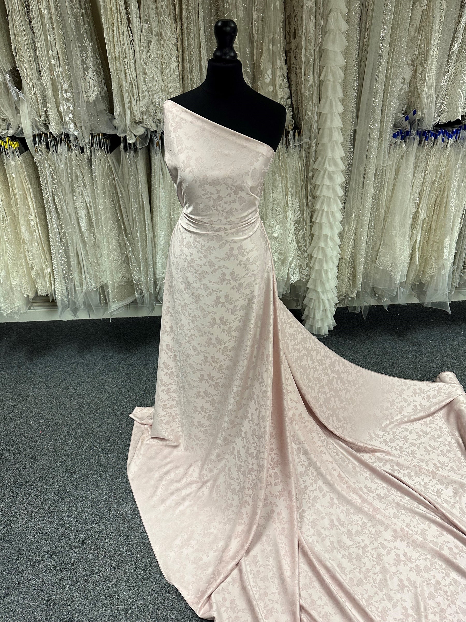 Rosa Jacquard-Brokat - Rogo