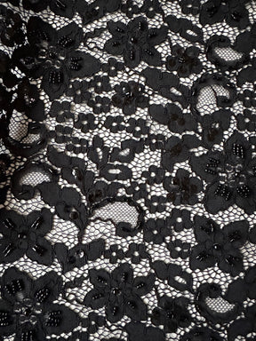 Schwarze Perlen- und Kordelspitze - Annabel (CF)