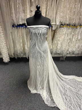 Silberner Pailletten-Tüll - Galatasaray