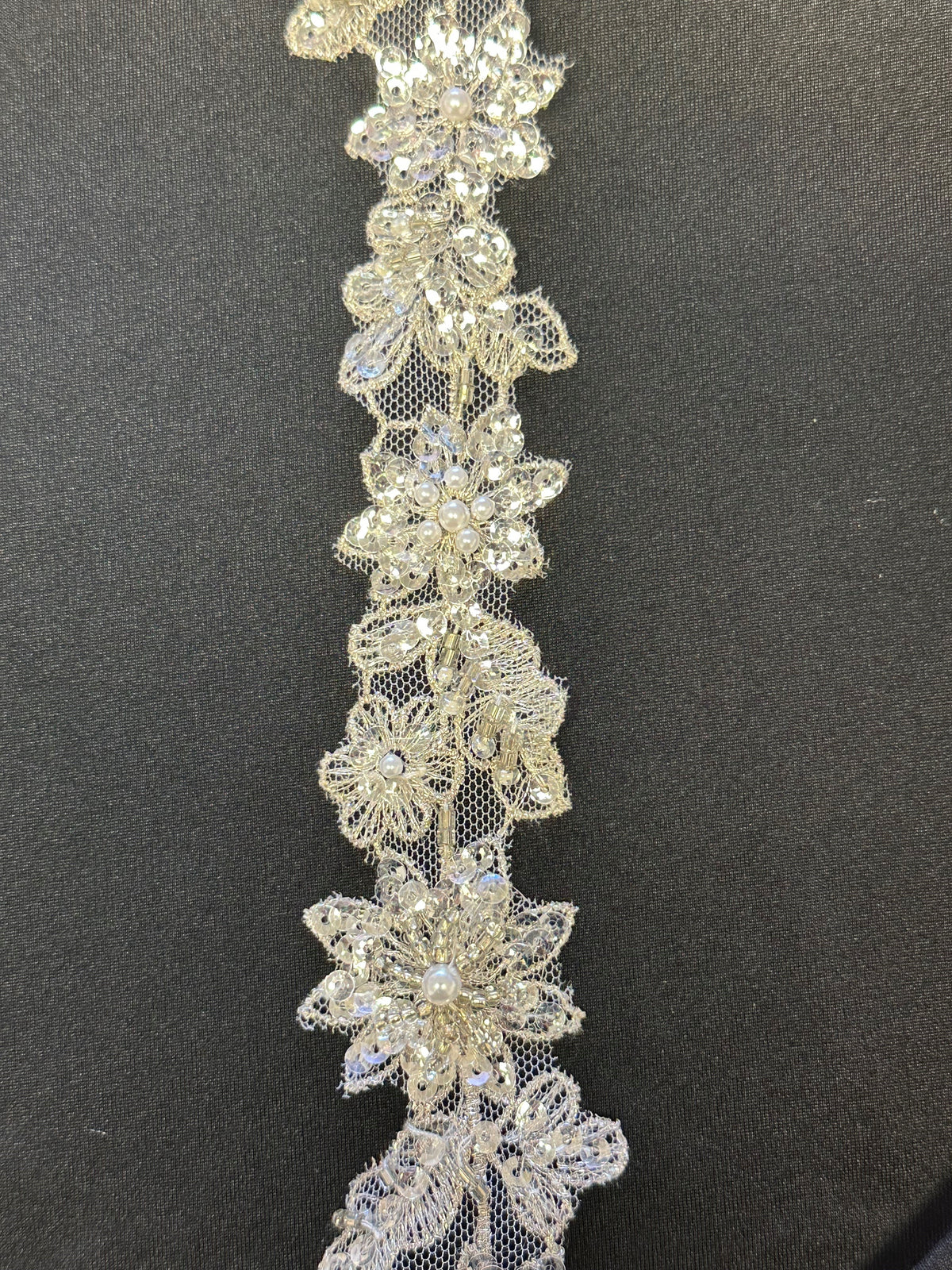 Silberner Lurex-Kleiderbesatz - T 146 (CF)