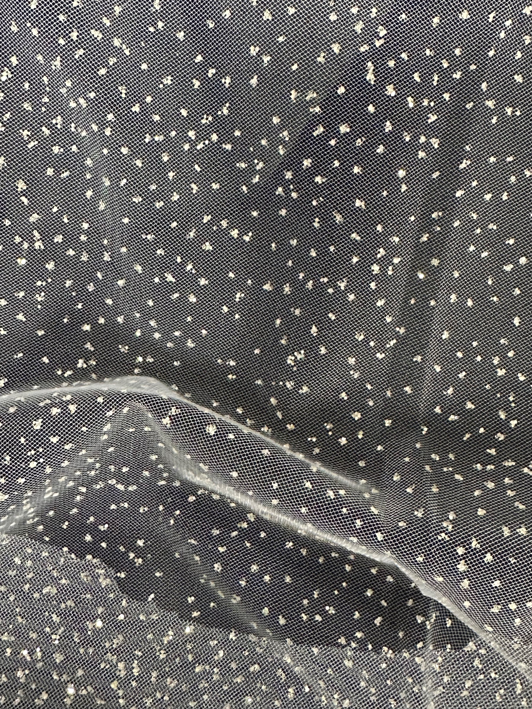 White Glitter Tulle - Blinder