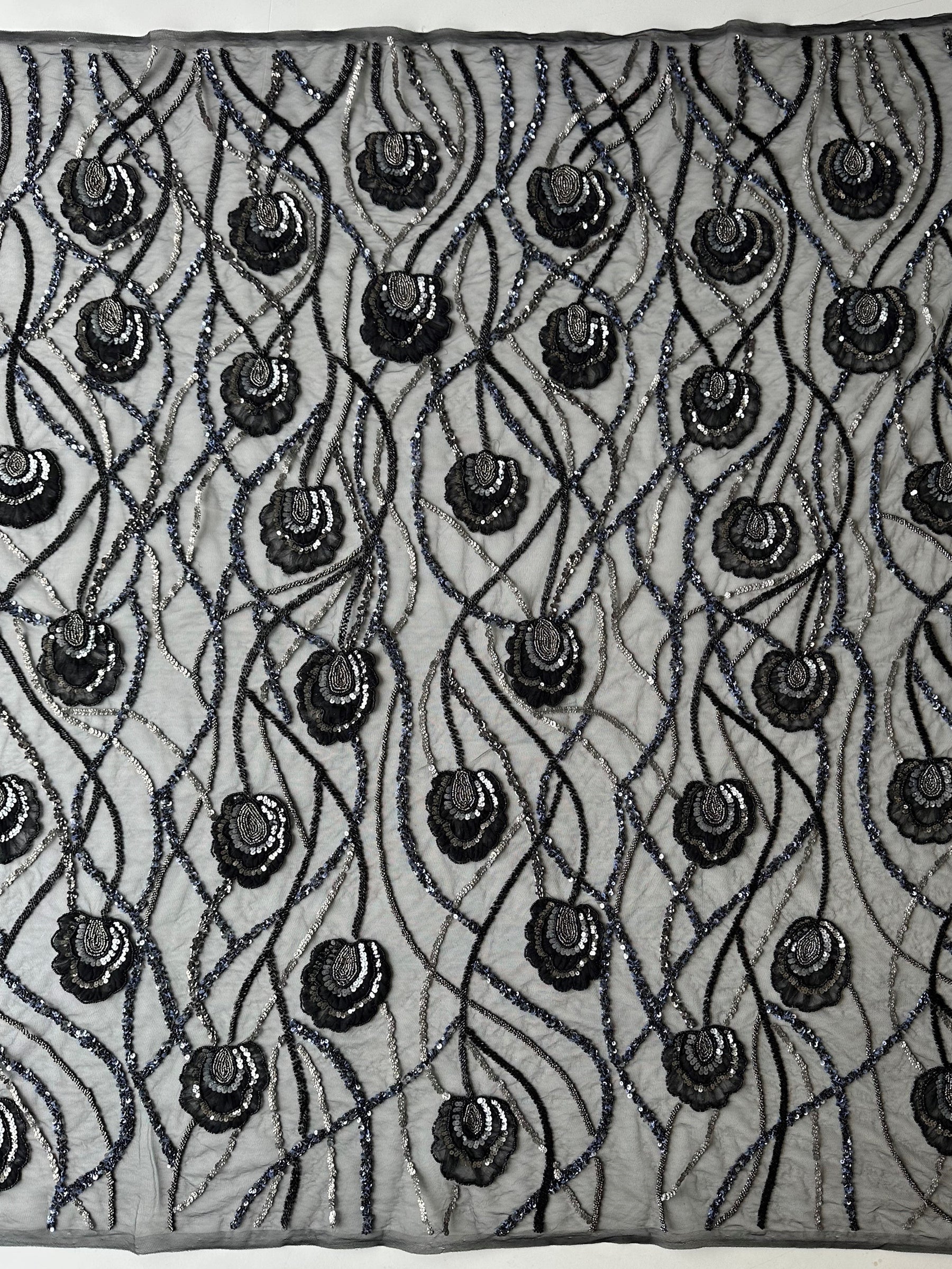 Schwarze Perlenspitze - Betty