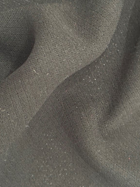 Black Polyester Double Crepe - Lugano