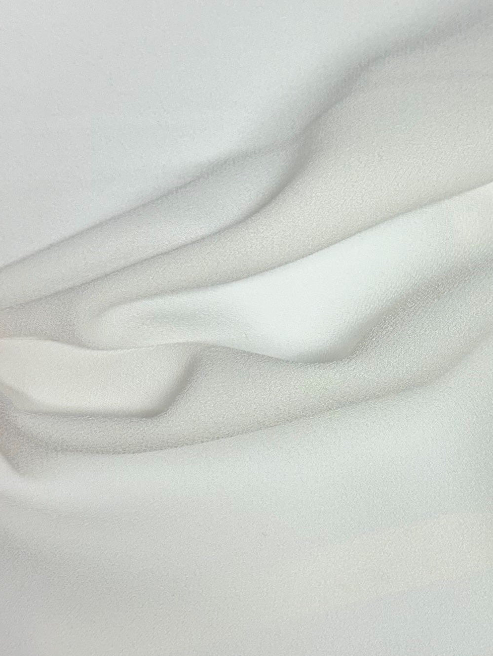 Ivory Polyester Stretch Crepe - Prowess