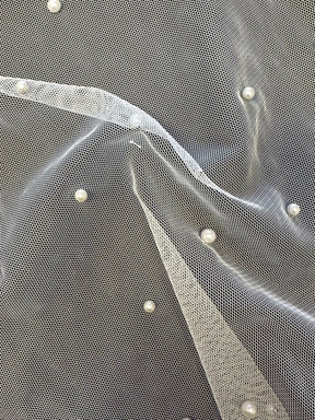 Weißer Perlentüll - Cassis