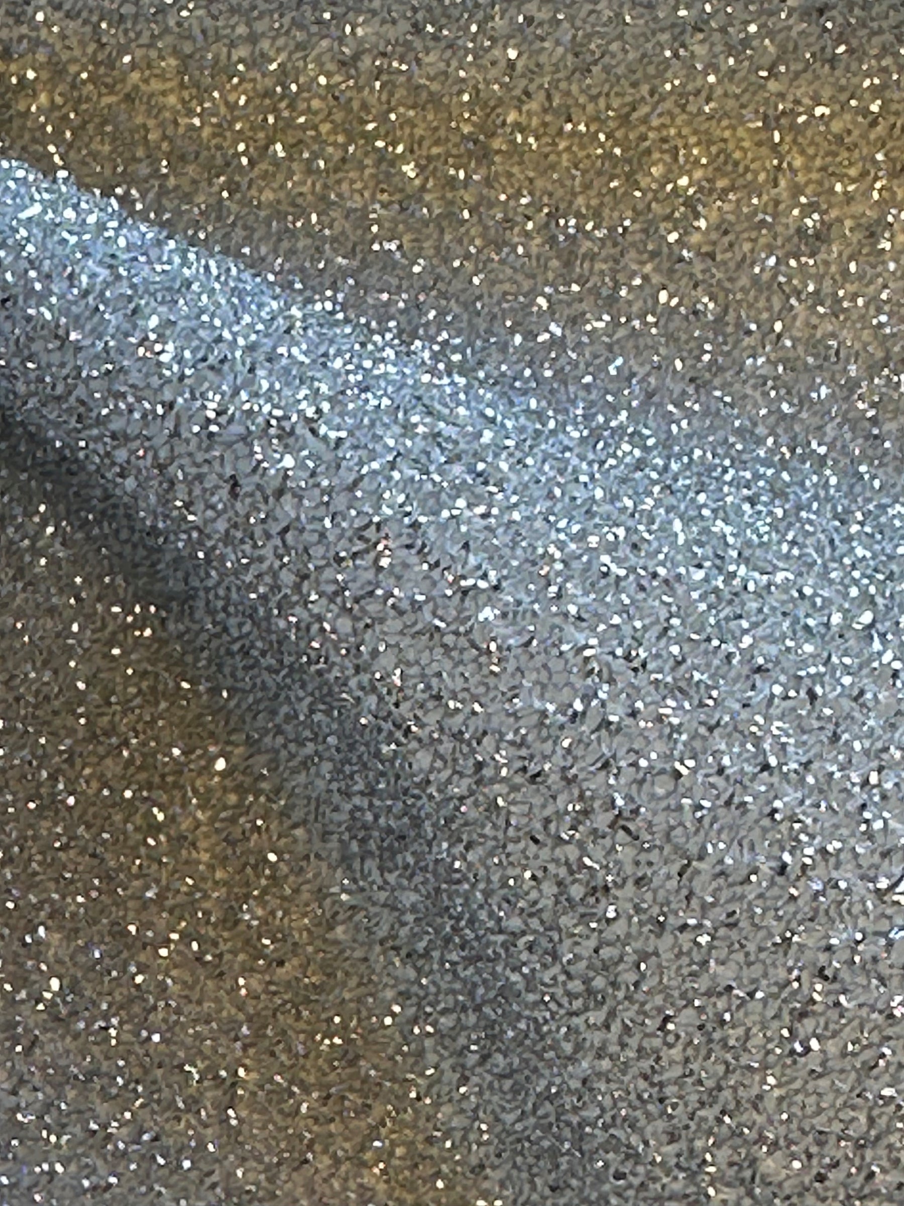Silberner Glitzerstrick mit silbernem Glitzer - Glitzer (CF)