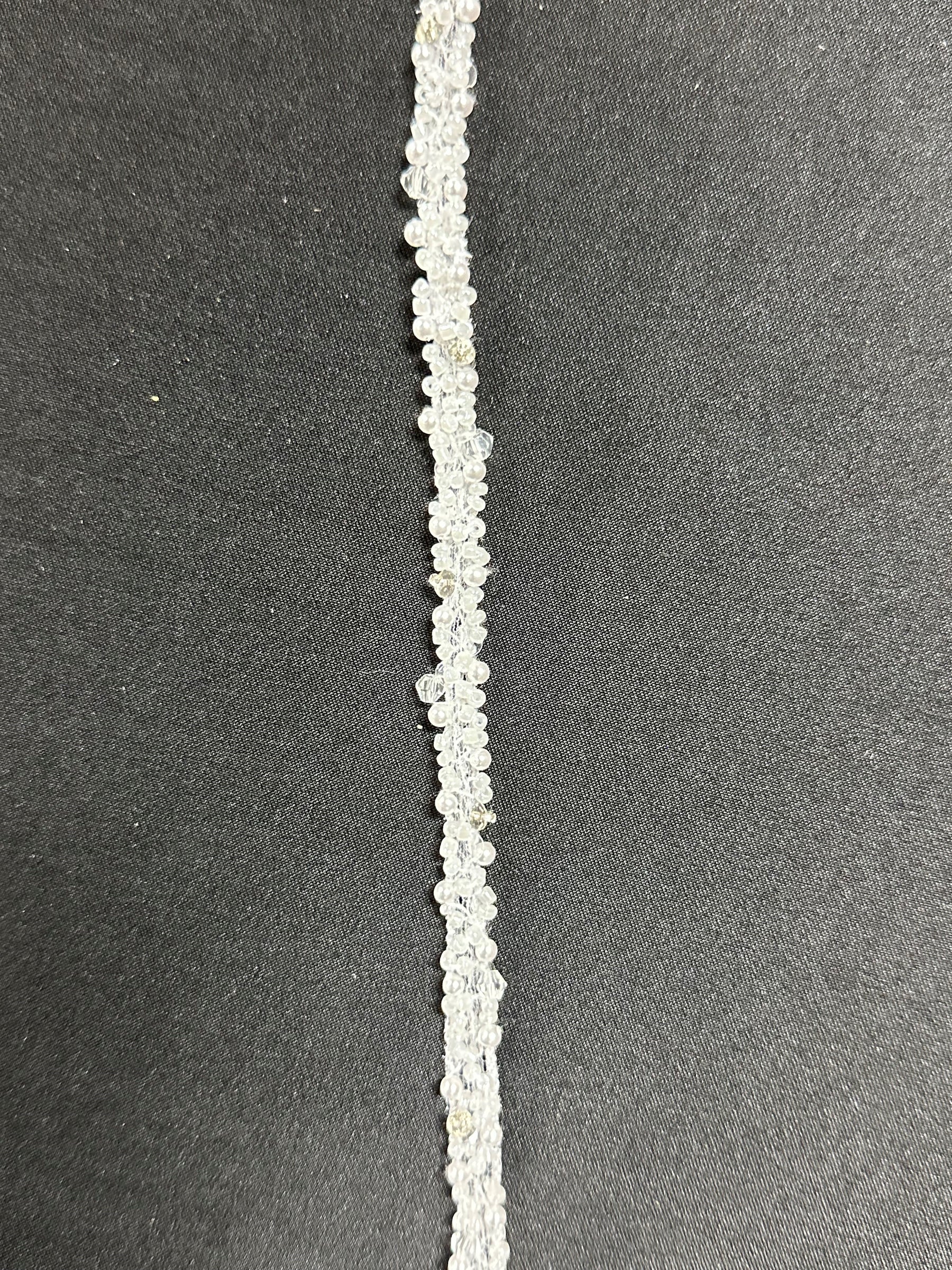 Weiße Perlenspitzenborte - Ricarda T572