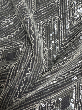 Elfenbeinfarbener Paillettentüll – Angola