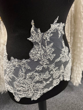 Elfenbeinfarbene Perlenspitzenborte - Rikke